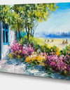 Garden near the House - Landscape Canvas Art Print