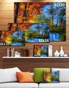 Autumn Reflecting in River - Landscape Artwork Print