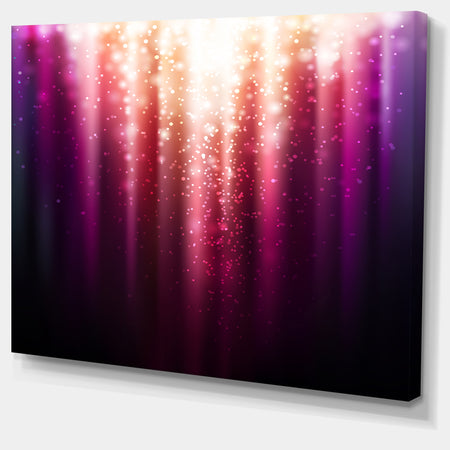 Purple with Magic Light - Abstract Canvas Artwork