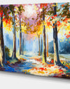 Colorful Spring Forest - Landscape Canvas Art Print