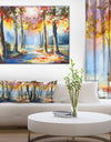 Colorful Spring Forest - Landscape Canvas Art Print