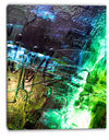 Green, Blue Abstract Structure - Abstract Canvas Print