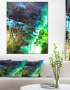 Green, Blue Abstract Structure - Abstract Canvas Print