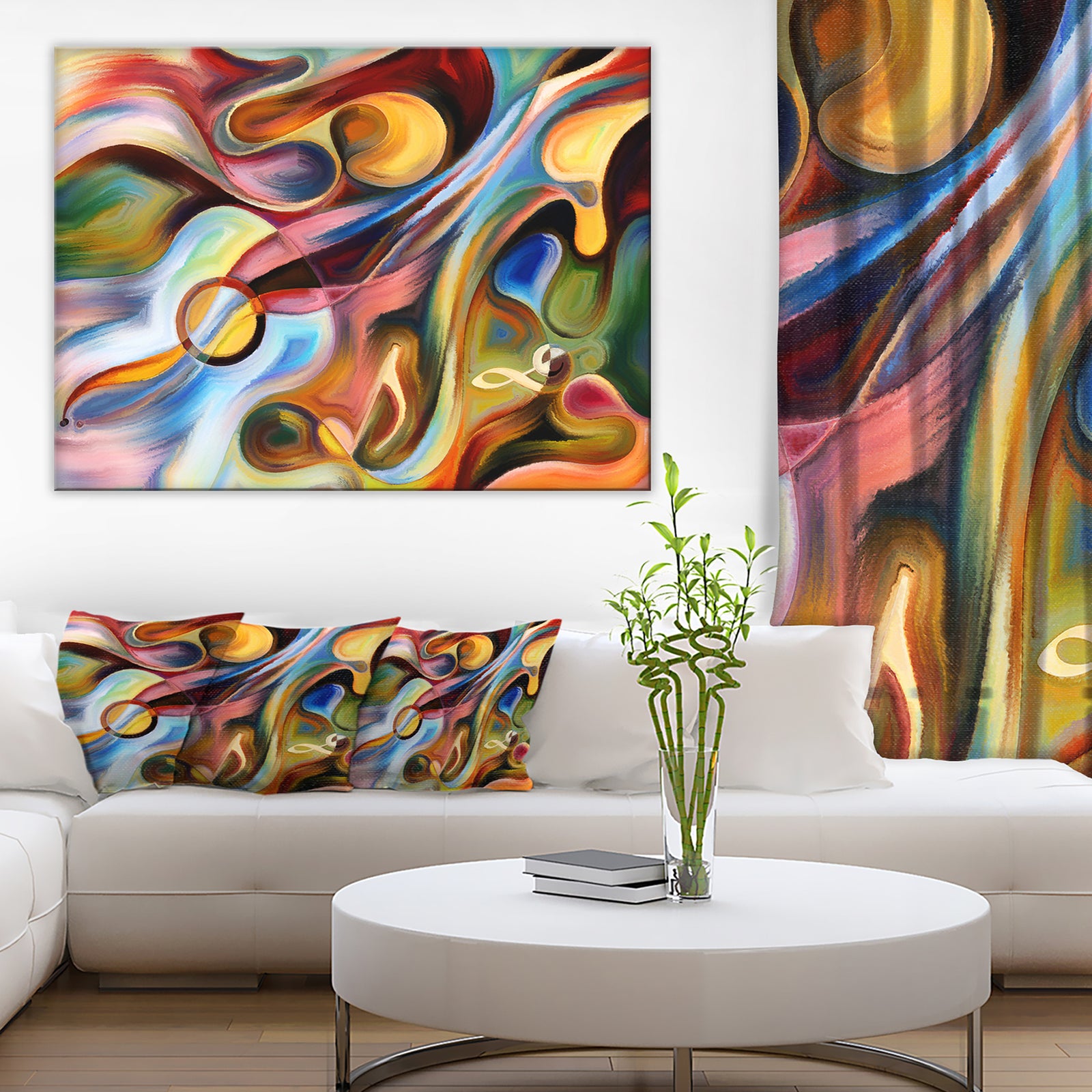 Music beyond the Frames - Music Abstract Canvas Print