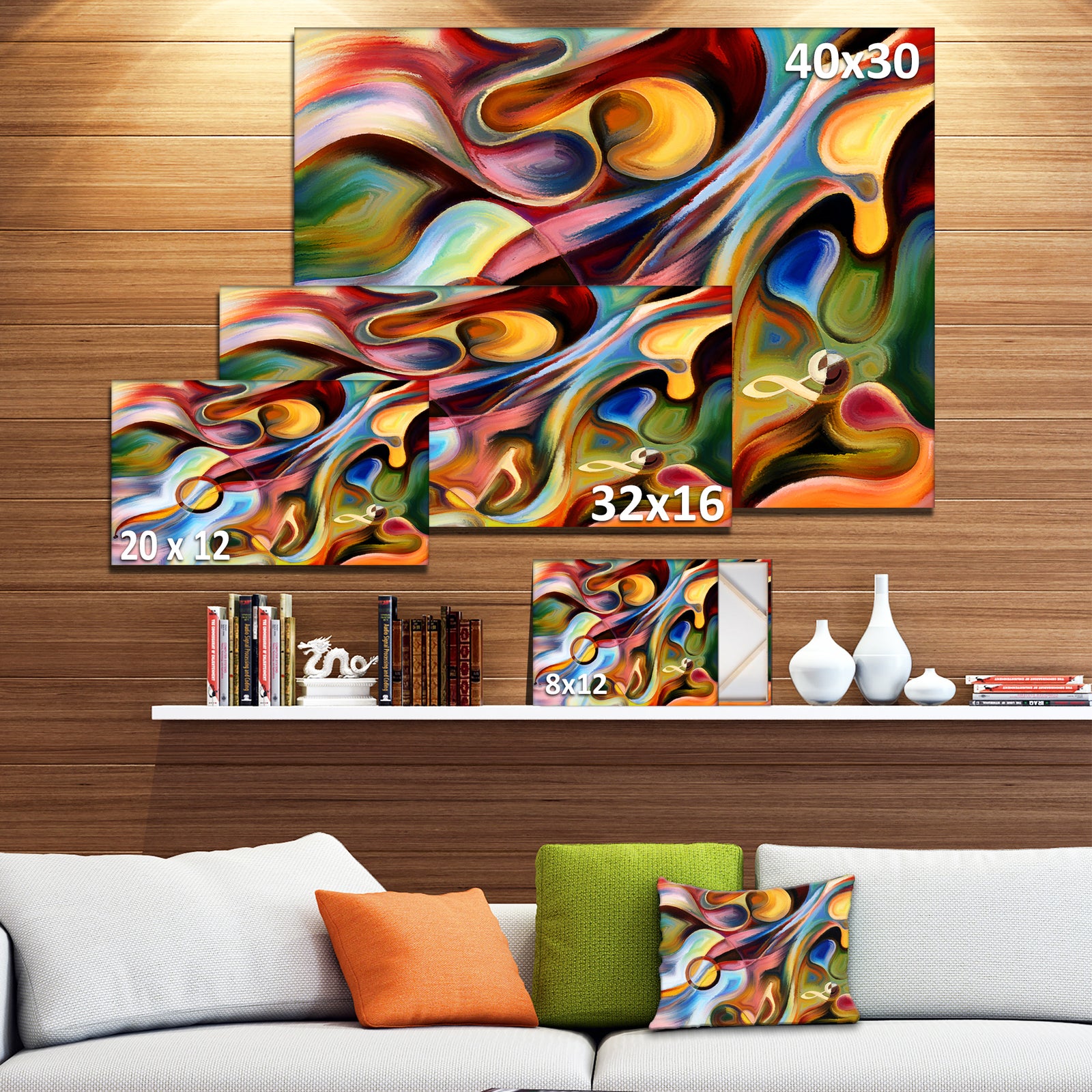Music beyond the Frames - Music Abstract Canvas Print