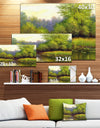 Green Summer with River - Landscape Canvas Print