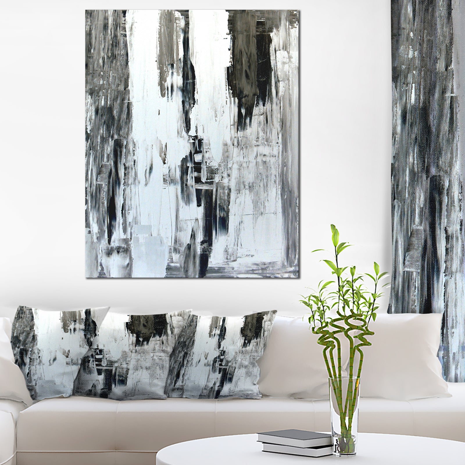 Brown and Beige Painting - Abstract Canvas Art Print
