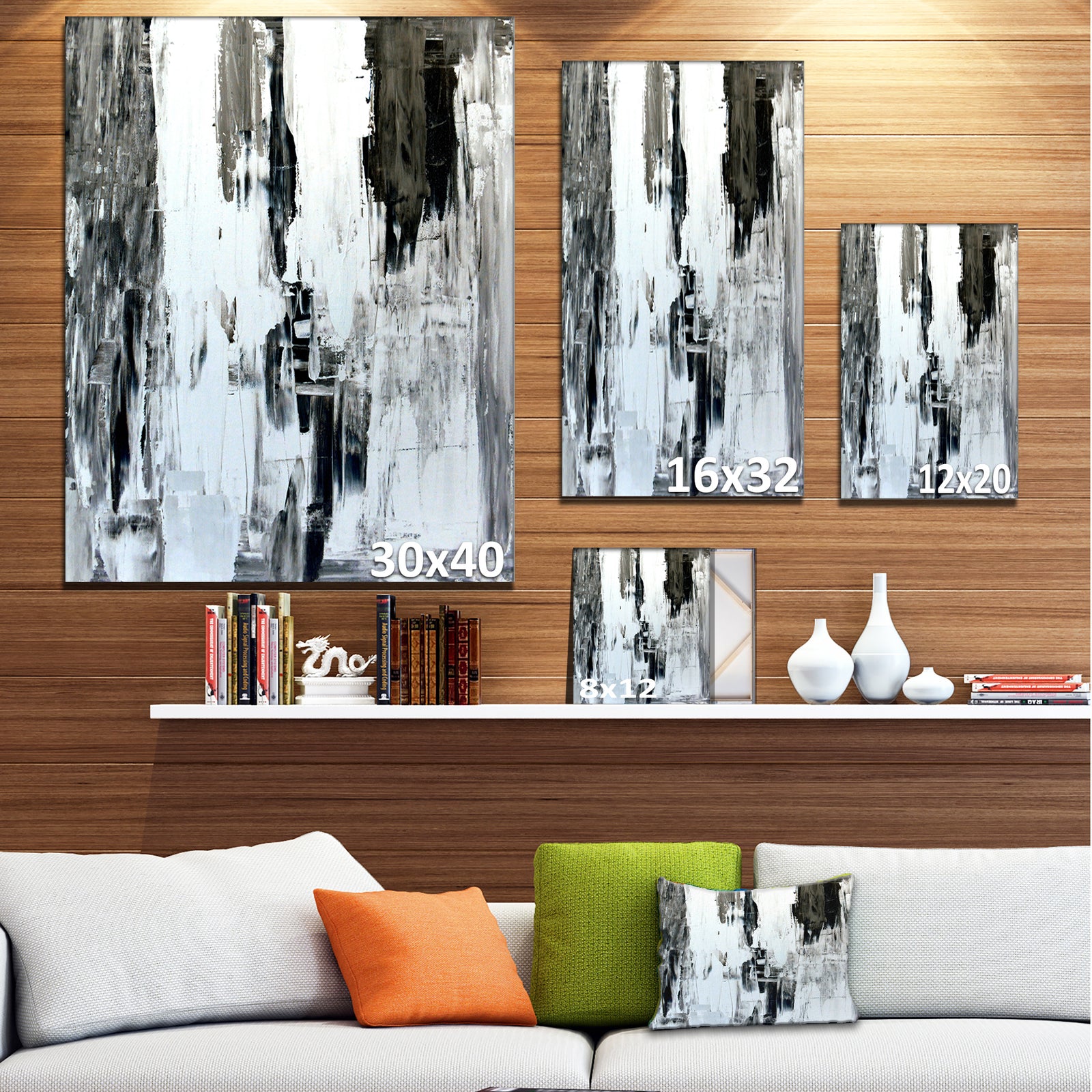 Brown and Beige Painting - Abstract Canvas Art Print