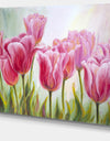 Tulips in a Row - Floral Canvas Artwork