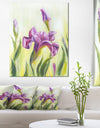 Dancing Irises - Floral Canvas Art Print