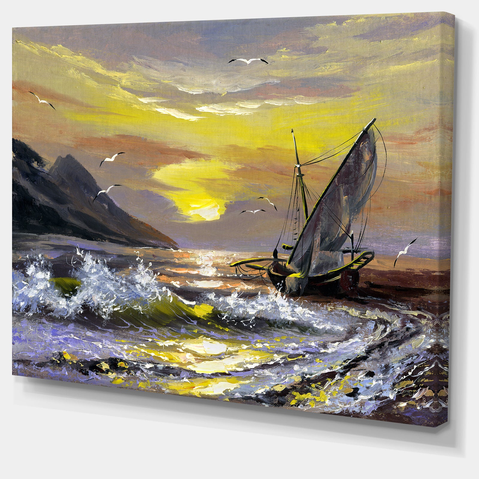 Meet you Soon on My Boat - Seacape Canvas Art Print