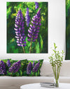 Lupin Flowers - Floral Canvas Art Print