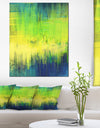 Green Blue Fusion - Abstract Canvas Art Print