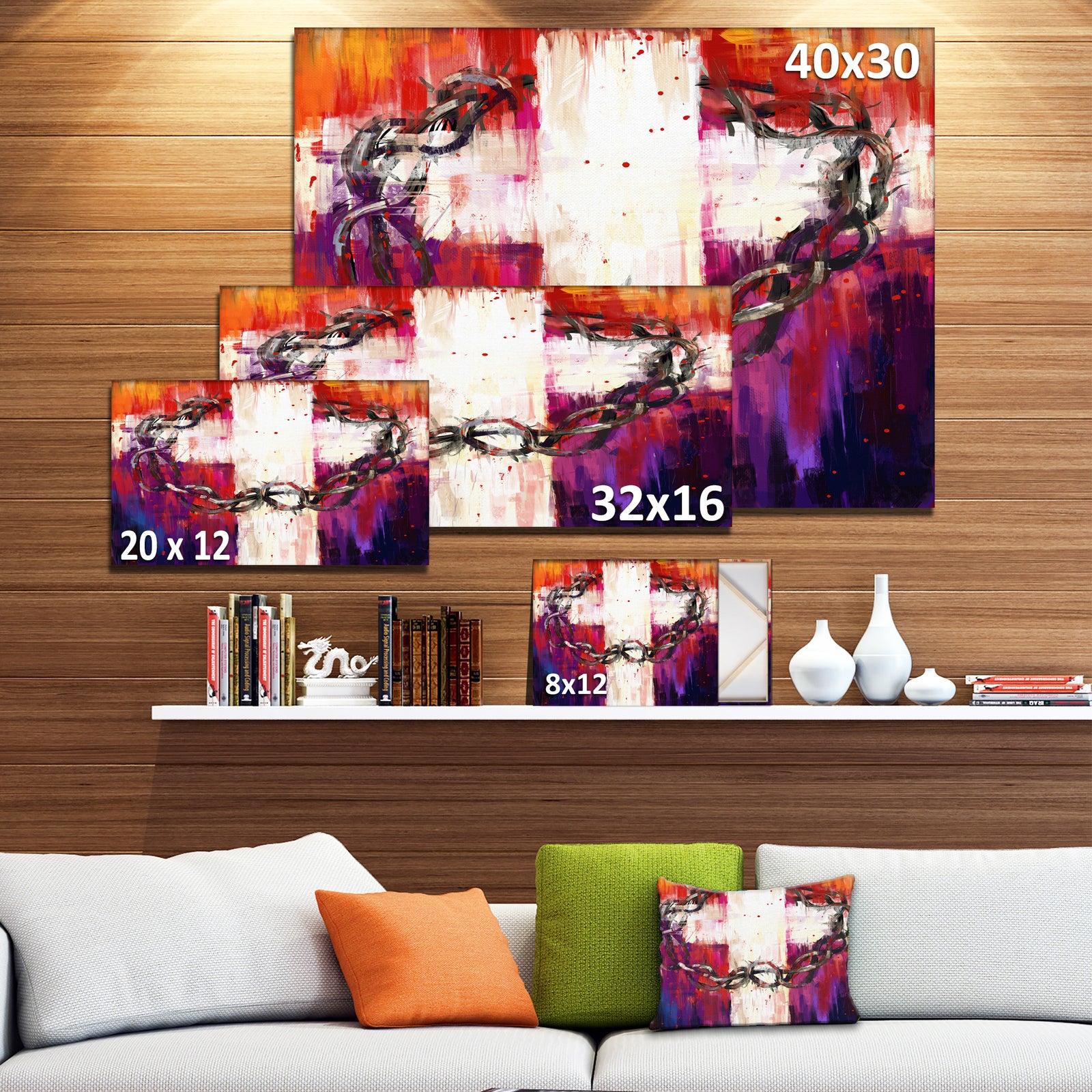Crown of Thorns - Abstract Canvas Art Print