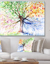 Four Seasons Tree - Floral Canvas Art Print