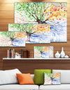 Four Seasons Tree - Floral Canvas Art Print