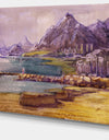 Purple Hills - Landscape Canvas Art Print