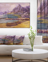 Purple Hills - Landscape Canvas Art Print