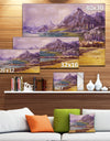 Purple Hills - Landscape Canvas Art Print