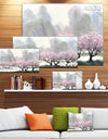 Flowering Trees at Spring - Landscape Canvas Print