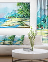 View from Shore - Landscape Canvas Art Print