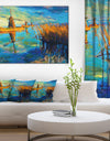 Windmills with Sky and Water - Landscape Canvas Print
