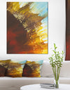 Blow of Brown - Abstract Canvas Art Print