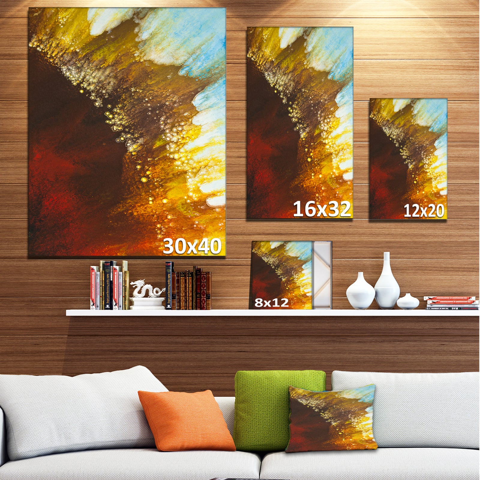 Blow of Brown - Abstract Canvas Art Print