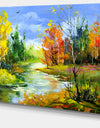 Fusion of Autumn Shades - Landscape Canvas Art Print