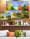 Fusion of Autumn Shades - Landscape Canvas Art Print