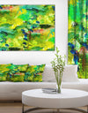 Africa Green Texture - Abstract Canvas Art Print