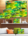 Africa Green Texture - Abstract Canvas Art Print