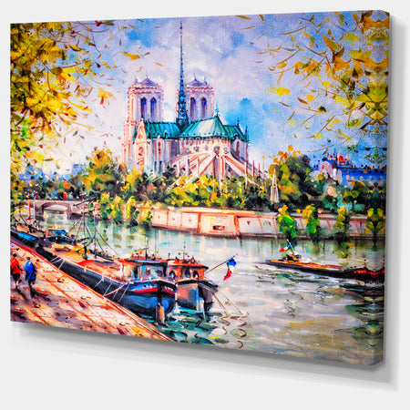 Notre Dame Paris - Landscape Canvas Art Print