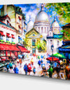 Sacre Coeur and Montmartre - Cityscape Canvas Print