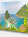 Tropical Island Panorama - Landscape Photo Canvas Print