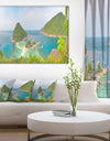 Tropical Island Panorama - Landscape Photo Canvas Print