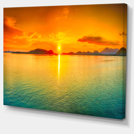 Sunset Panorama - Photography Canvas Art Print