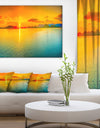 Sunset Over Sea Panorama - Seascape Photography Canvas Print