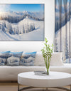 Winter Mountains Panorama Photography Canvas Print