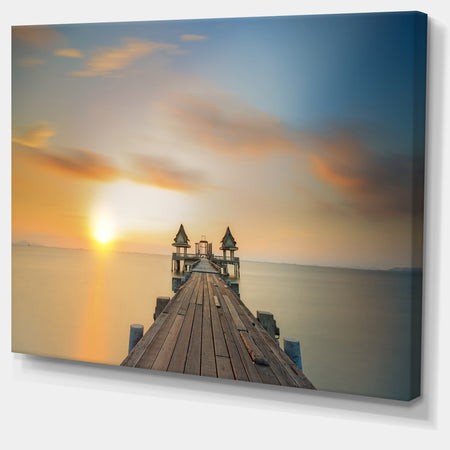 Infinity Bridge Seascape Photography Canvas Art Print
