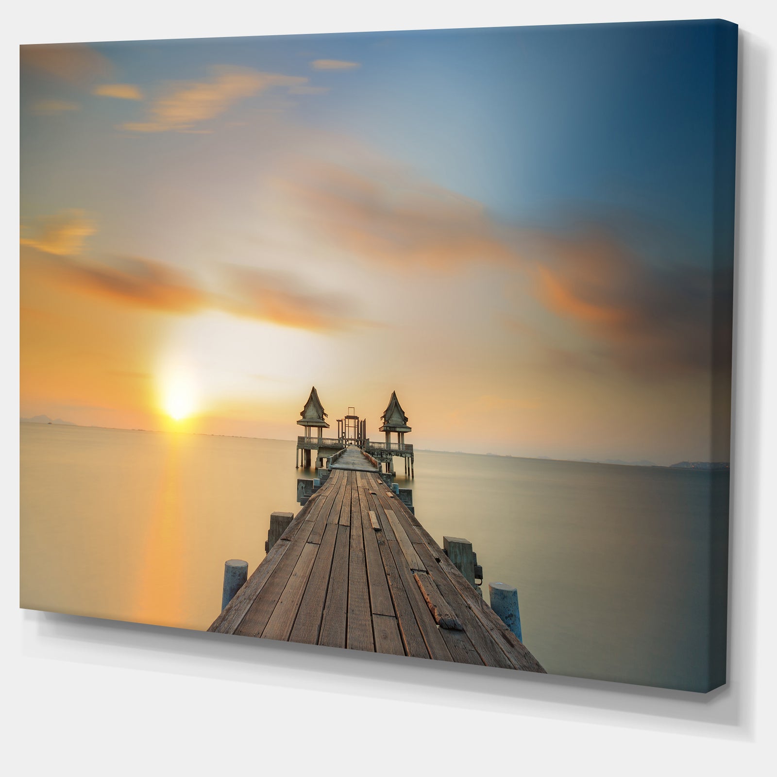 Infinity Bridge Seascape Photography Canvas Art Print