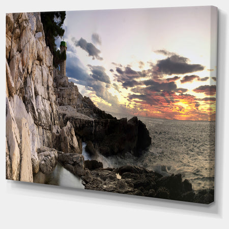 Adiratic Sunset - Landscape Photography Canvas Art Print