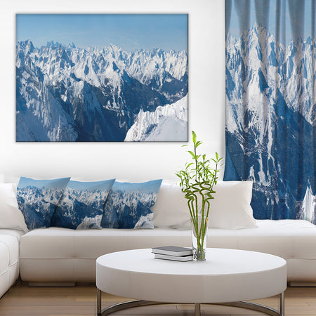French Alps Panorama Photography Canvas Art Print