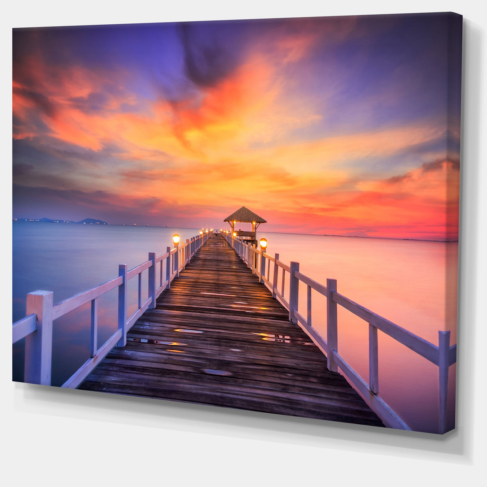 Wooden Bridge - Landscape Photography Canvas Print