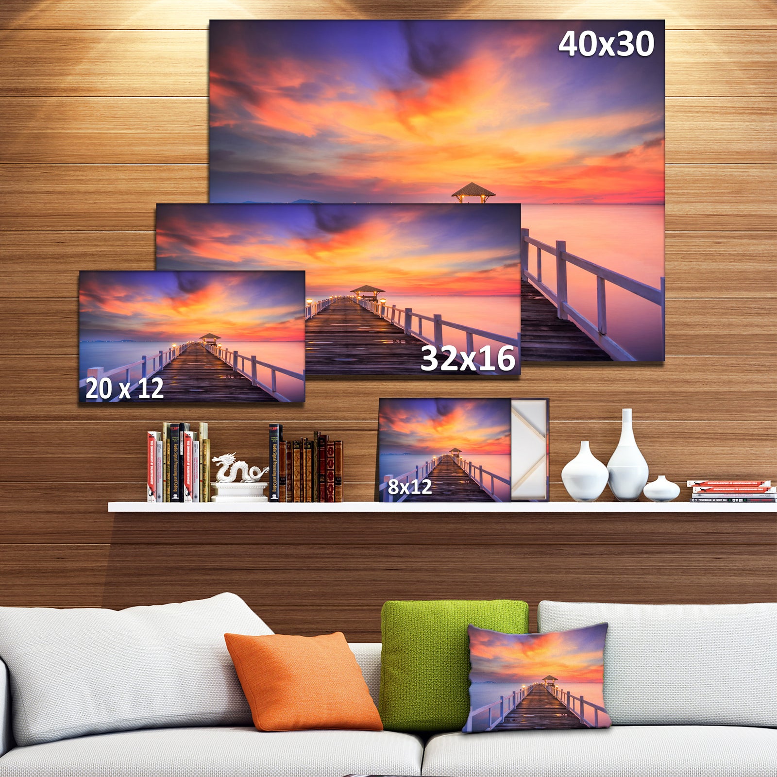 Wooden Bridge - Landscape Photography Canvas Print
