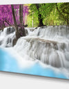 Erawan Waterfall Photography Canvas Art Print