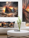 Fishing Boat Beached - Landscape Photography Canvas Print