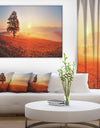 Tree and Sun - Landscape Photography Canvas Art Print