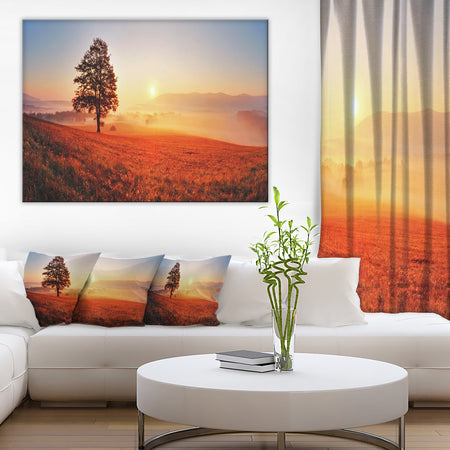 Tree and Sun - Landscape Photography Canvas Art Print