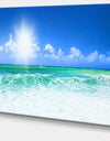 Beautiful Blue Beach - Seascape Photography Canvas Print